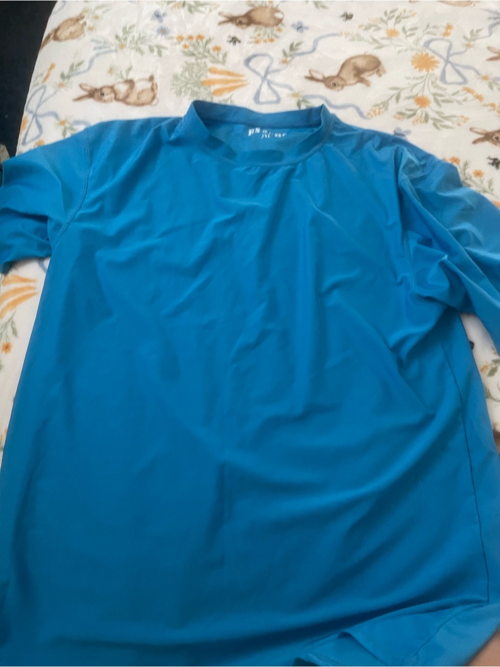 Men's Active Crew Neck Tee - Teal Blue